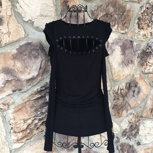 Rock & Republic cold shoulder & cut out chest
